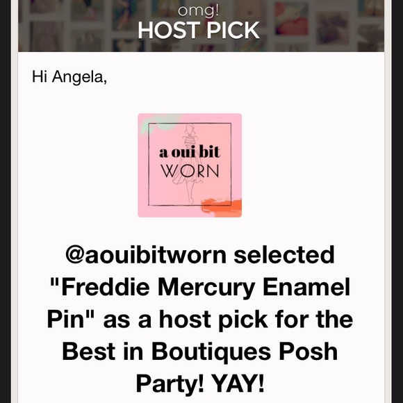 🎉HP🎉 Freddie Mercury Enamel Pin - Picture 6 of 6